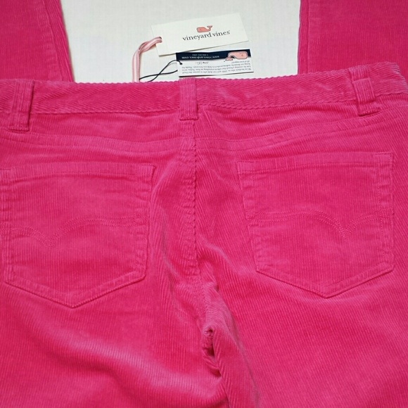 NWT Vineyard Vines Pink Corduroy Pants Size 6 - Picture 8 of 8
